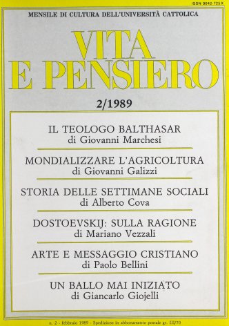 VITA E PENSIERO - 1989 - 2