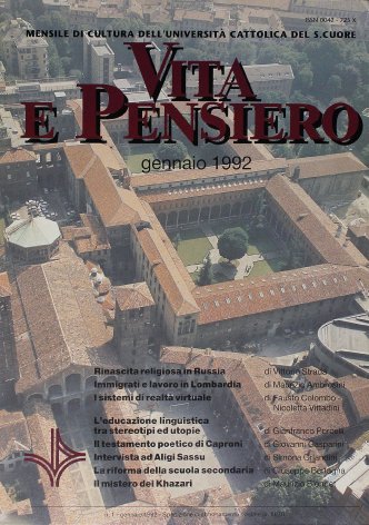 VITA E PENSIERO - 1992 - 1