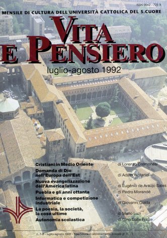 VITA E PENSIERO - 1992 - 7-8
