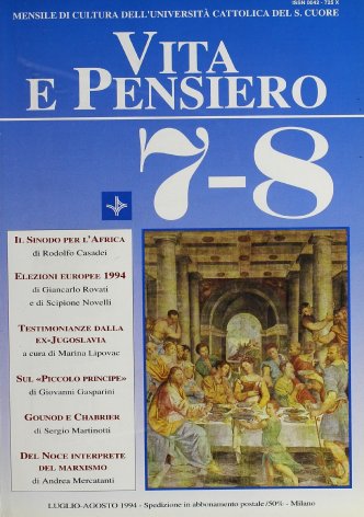 VITA E PENSIERO - 1994 - 7-8