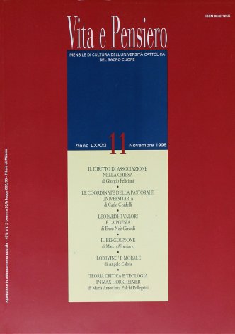 VITA E PENSIERO - 1998 - 11