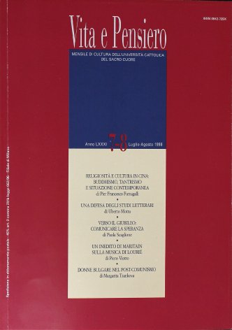 VITA E PENSIERO - 1998 - 7-8