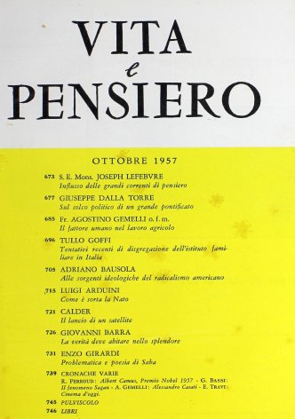 Problematica e poesia di Saba