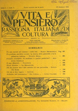 VITA E PENSIERO - 1915 - 2