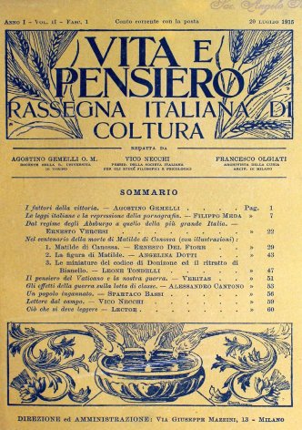 VITA E PENSIERO - 1915 - 7