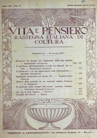 VITA E PENSIERO - 1917 - 6