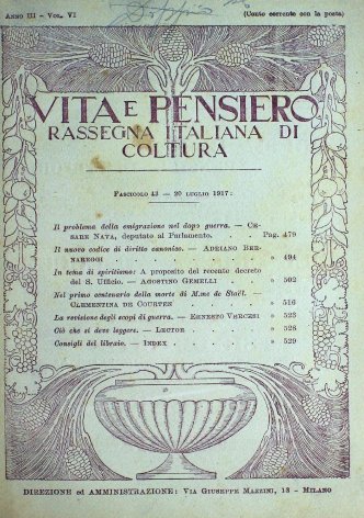 VITA E PENSIERO - 1917 - 7