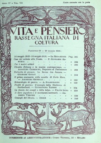 VITA E PENSIERO - 1918 - 5