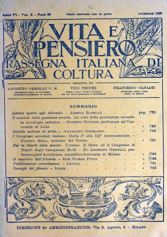 VITA E PENSIERO - 1920 - 12