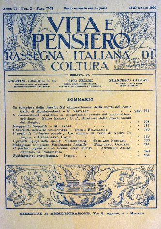 VITA E PENSIERO - 1920 - 3