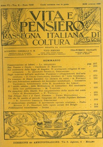 VITA E PENSIERO - 1920 - 4