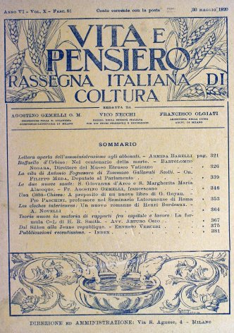 VITA E PENSIERO - 1920 - 5