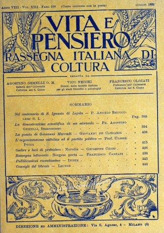 VITA E PENSIERO - 1922 - 7