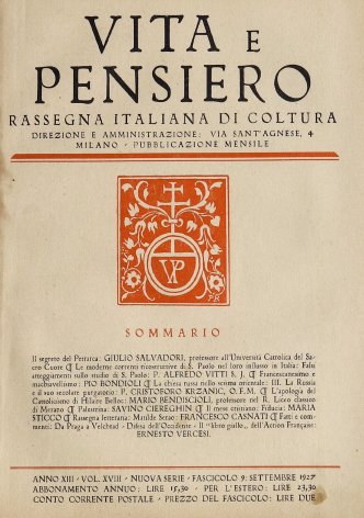 VITA E PENSIERO - 1927 - 9