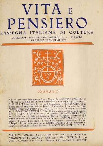 VITA E PENSIERO - 1931 - 9
