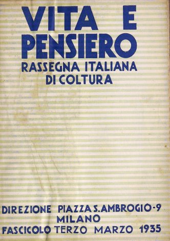 VITA E PENSIERO - 1935 - 3