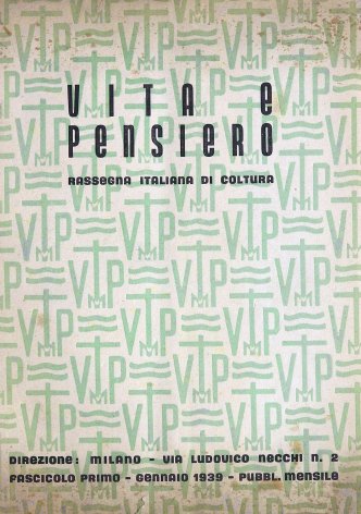 VITA E PENSIERO - 1939 - 1