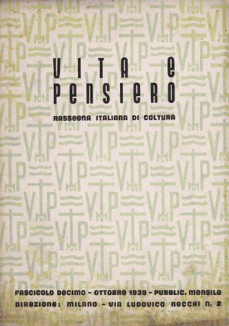 VITA E PENSIERO - 1939 - 10