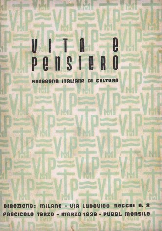 VITA E PENSIERO - 1939 - 3