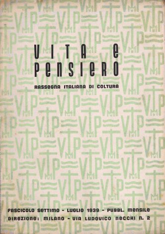 VITA E PENSIERO - 1939 - 7