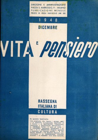 VITA E PENSIERO - 1948 - 12