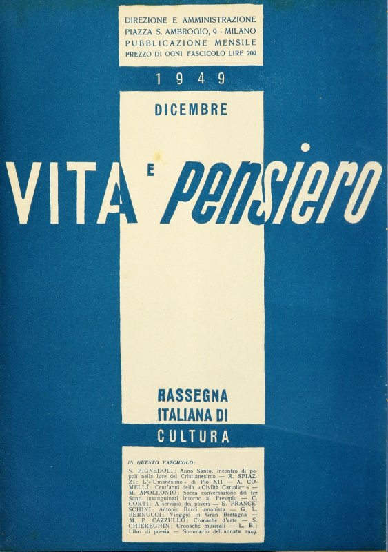 VITA E PENSIERO - 1949 - 12
