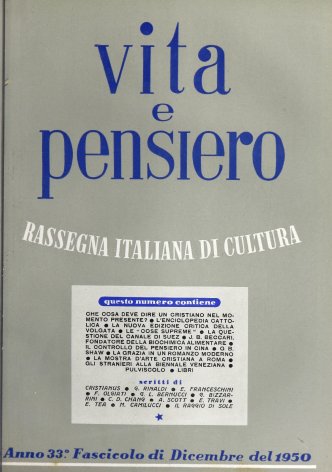 VITA E PENSIERO - 1950 - 12