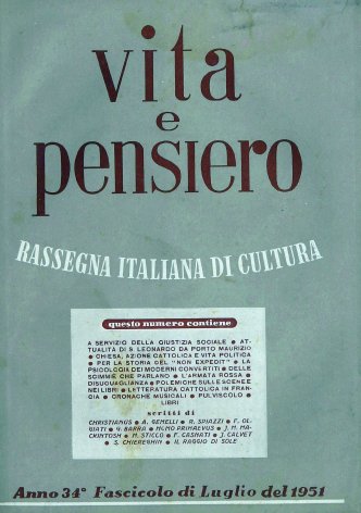 VITA E PENSIERO - 1951 - 7