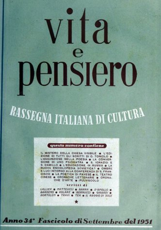 VITA E PENSIERO - 1951 - 9