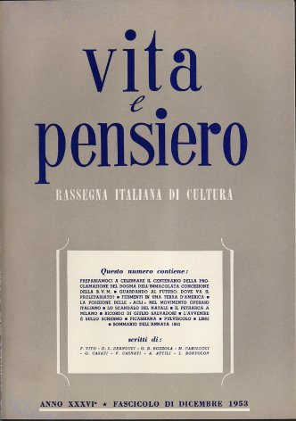 VITA E PENSIERO - 1953 - 12