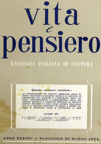 VITA E PENSIERO - 1954 - 3