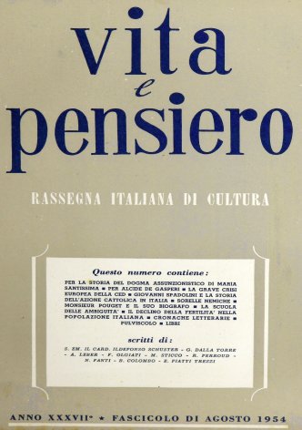 VITA E PENSIERO - 1954 - 8