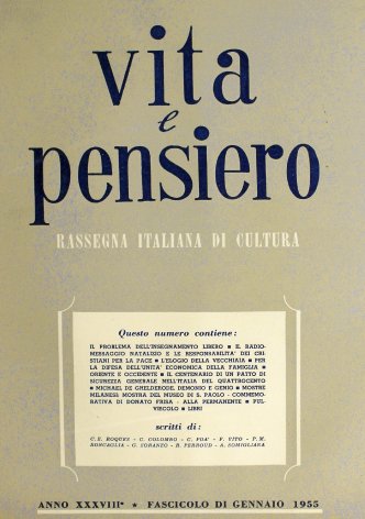 VITA E PENSIERO - 1955 - 1