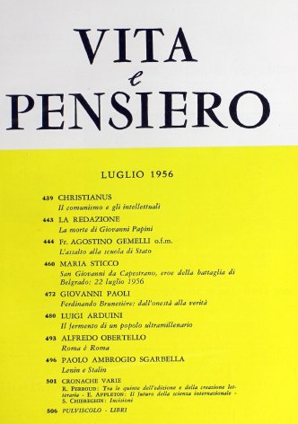 VITA E PENSIERO - 1956 - 7