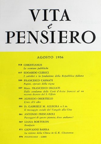 VITA E PENSIERO - 1956 - 8