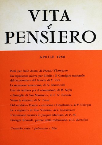 VITA E PENSIERO - 1958 - 4