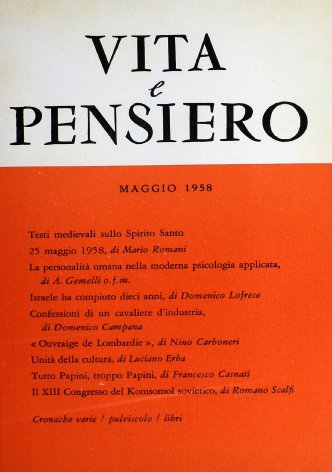 VITA E PENSIERO - 1958 - 5