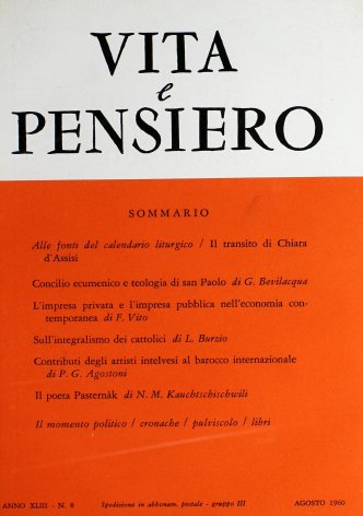 VITA E PENSIERO - 1960 - 8