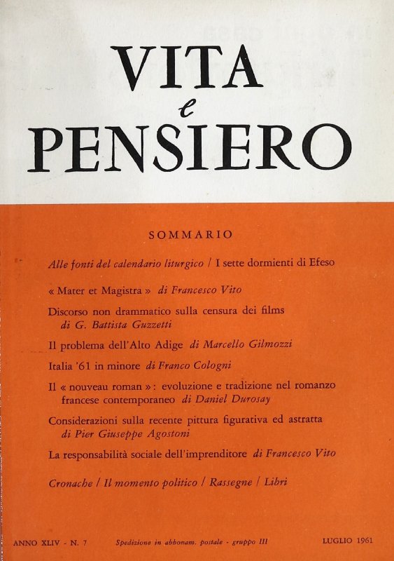 VITA E PENSIERO - 1961 - 7