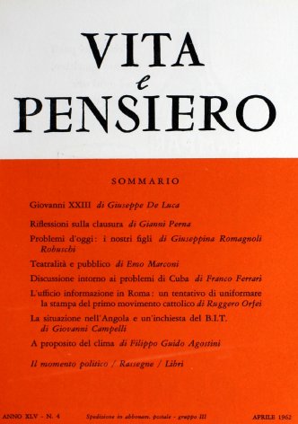 VITA E PENSIERO - 1962 - 4