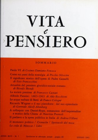 VITA E PENSIERO - 1963 - 7