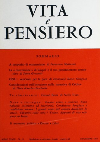 VITA E PENSIERO - 1965 - 11