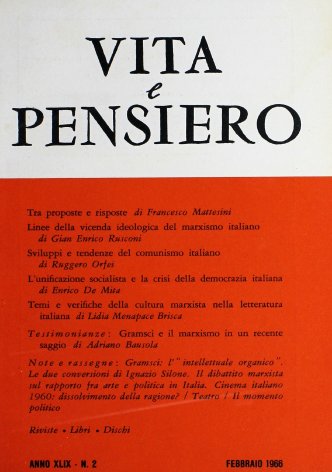 VITA E PENSIERO - 1966 - 2