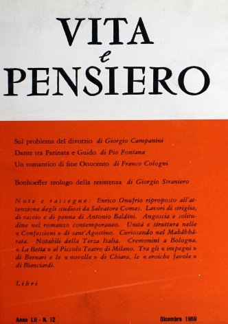 VITA E PENSIERO - 1969 - 12