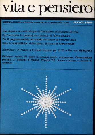 VITA E PENSIERO - 1970 - 1