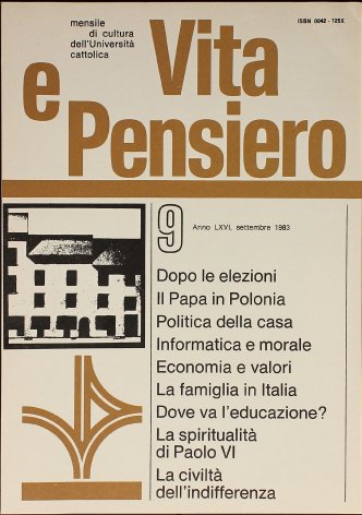VITA E PENSIERO - 1983 - 9