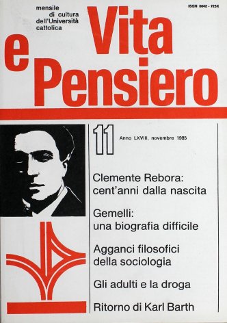 VITA E PENSIERO - 1985 - 11