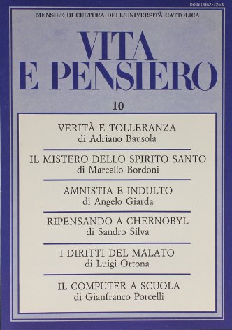 VITA E PENSIERO - 1986 - 10