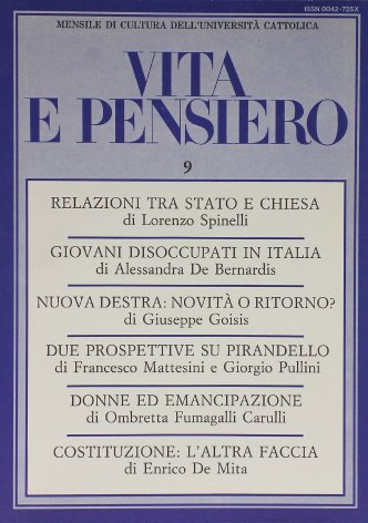 VITA E PENSIERO - 1986 - 9