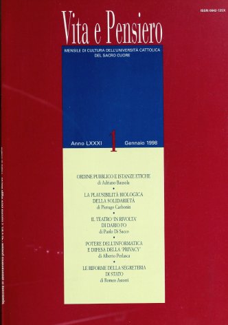 VITA E PENSIERO - 1998 - 1